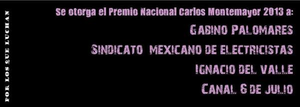El reconocimiento será entregado el día viernes 6 de diciembre del 2013, a las 4 de la tarde, durante el homenaje a Carlos Montemayor que se realizará en el Auditorio Digna Ochoa 2 de la Comisión de Derechos Humanos del Distrito Federal ubicada en Av. Universidad 1449, Colonia Florida, Delegación Álvaro Obregón, C.P. 01030 Ciudad de México (http://goo.gl/maps/U29Rk). 